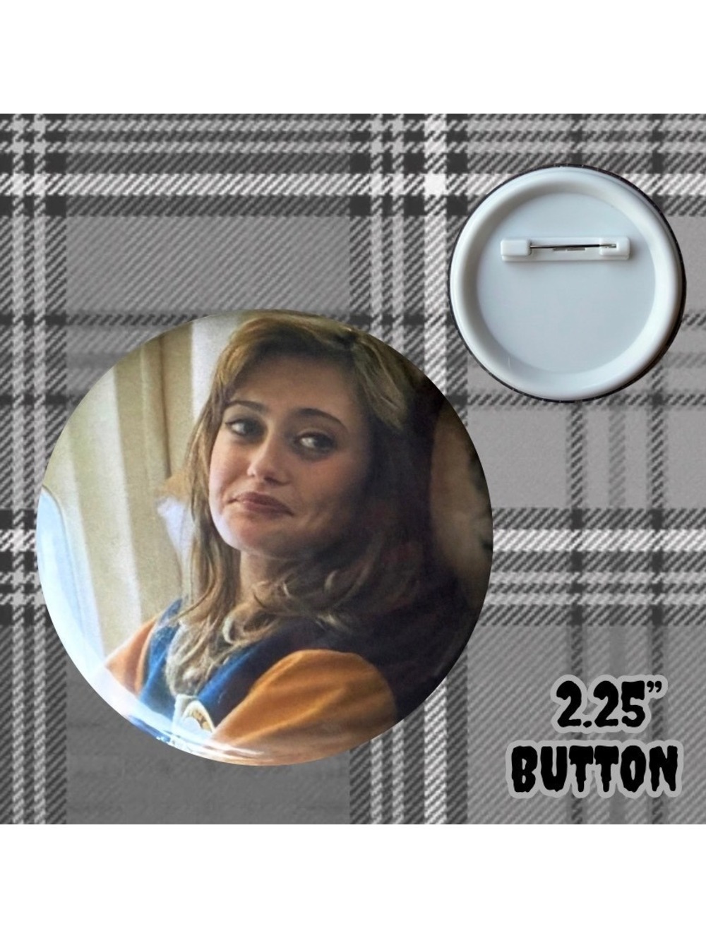 Jackie Yellowjackets 2.25” Handmade Button Pin